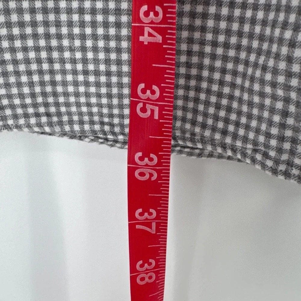 Polo Ralph Lauren Button Down Mens 4XB Grey Gingham Long Sleeve Cotton Shirt